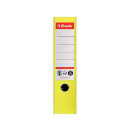 Esselte Archivador de Palanca N 1 CO2 Neutral DIN A4 Cartón Forrado Lomo 75 mm Amarillo Vivida