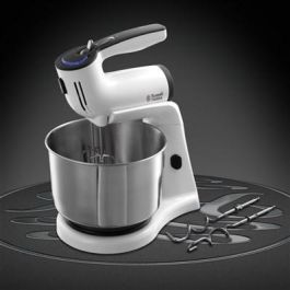 Russell Hobbs 21200-56 Batidora Amasadora Fija y de Mano Aura, 5 Velocidades + Turbo, Bol 3.5L
