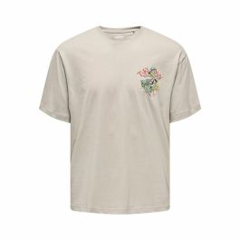 Camiseta Deportiva de Manga Corta Only & Sons Onsdisney Life Rlx Beige