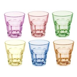 Vaso Vidrio 300Ml Surt 6 Colores Vivalto 8X9CM (24 Unidades) Vaso Vidrio 300Ml Surt 6 Colores Vivalto 8X9CM (24 Unidades)