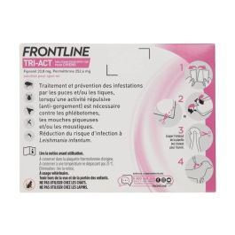 Frontline Tri-Act 3 Pipetas para Perros de 2 a 5 kg - Antiparasitario para Pulgas, Garrapatas y Mosquitos