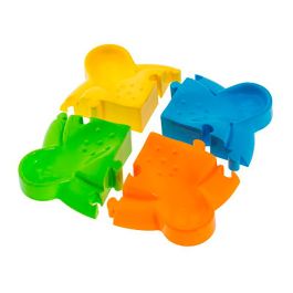Chicco 00009308000000 Super Torre Apilable con 6 Vasos Transparentes y 4 Bolas. Aprende letras. Edad +6 Meses