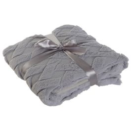 Manta Sofa Urban DKD Home Decor Gris Claro 170 x 130 cm (2 Unidades) Manta Sofa Urban DKD Home Decor Gris Claro 170 x 130 cm (2 Unidades)