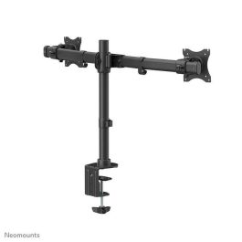 Neomounts FPMA-DCB100DBLACK Soporte de Escritorio Doble para 2 Monitores 10-27" hasta 10kg por Pantalla, Inclinable y Giratorio, Negro