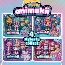 Bandai HEA26350 Muñeca Animakii Personalizable CyberPunk y Gamer
