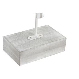 DKD Home Decor Decoracion Tropical Blanco 8 x 37 x 14 cm (2 Unidades)