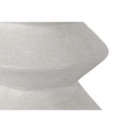 DKD Home Decor Mesita Auxiliar Moderna de Resina Blanca - Diseño Compacto 31x45x31 cm (Ancho x Alto x Fondo) - Peso: 5,70 kg