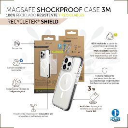 Muvit Funda Recycletek Shockproof 3M Magsafe - Protección contra caídas, material reciclado