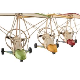 DKD Home Decor Vehículo Decoración Vintage Amarillo Verde Metal 18.5 x 25 x 32 cm (3 Unidades)