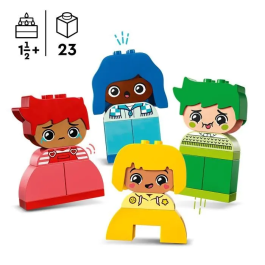 Lego 10415 DUPLO Mis Primeras Emociones Fuertes y Grandes Sentimientos Juguete para Bebés 23 Ladrillos de Colores y 4 Personajes