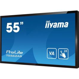 Monitor Iiyama 55" 4K 20P Tactil Ips (T5562As-B1) 3840X2160 / Operacion 24/7 / Hdmix3 / Horizontal y Apaisado / 420Cd/M2, 1200:1, 8Ms, Usb Touch Interface, Rs232C / 16Gb Emmc / 2G Ram / 1Gb Embedded / Sd Card Slot / Eshare / Vesa 200 Mm Monitor Iiyama 55" 4K 20P Tactil Ips (T5562As-B1) 3840X2160 / Operacion 24/7 / Hdmix3 / Horizontal y Apaisado / 420Cd/M2, 1200:1, 8Ms, Usb Touch Interface, Rs232C / 16Gb Emmc / 2G Ram / 1Gb Embedded / Sd Card Slot / Eshare / Vesa 200 Mm