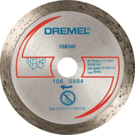 Dremel Disco Diamante S540 para Sierra Compacta Dremel DSM20 Cortar Mármol Hormigón Ladrillo Porcelana Baldosas Cerámica Precio: 29.49999965. SKU: B176M3FRP5