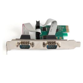 DIGITUS Tarjeta de Interfaz Serial PCIe RS232 DB9 Macho Velocidad 128.000 bps Compatible PCI Express 2.0