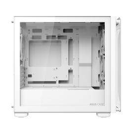 Asus A23 PLUS TG ARGB WHITE - Torre PC Blanco, micro ATX/Mini-ITX, 3x120mm Ventiladores, Ref. 90DC00K3-B19010