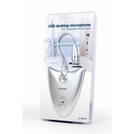 Gembird Micrófono de Mesa USB 2.0 con Tarjeta de Sonido Integrada