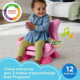 Fisher-Price JFF07 - Ríe y Aprende - Silla Electrónica de Aprendizaje Progresivo Rosa