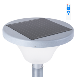Farola LED Solar Circular para Jardines 45W con Detector Proximidad