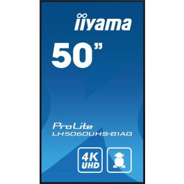 Monitor Iiyama 50" 3840X2160, Uhd, 500Cd/M2, Landscape Portrait, Mm 2X 10W, 3X Hdmi, Usb 2.0 X2, Wifi, Lan, Media Play Usb, Control Lan / Rs232C, Iisignage2 (Cms/Dms), E-Share,Android 11 Os, 24/7,Vesa Mount 300X400(Soporte Pared Incluido) (Lh5060Uhs- Monitor Iiyama 50" 3840X2160, Uhd, 500Cd/M2, Landscape Portrait, Mm 2X 10W, 3X Hdmi, Usb 2.0 X2, Wifi, Lan, Media Play Usb, Control Lan / Rs232C, Iisignage2 (Cms/Dms), E-Share,Android 11 Os, 24/7,Vesa Mount 300X400(Soporte Pared Incluido) (Lh5060Uhs-
