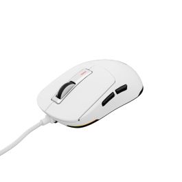 Genesis Ratón Gaming Krypton 660 Blanco, Ratón Óptico para Juegos con Sensor Pixart PAW3327 y Retroiluminación RGB, 12000 DPI