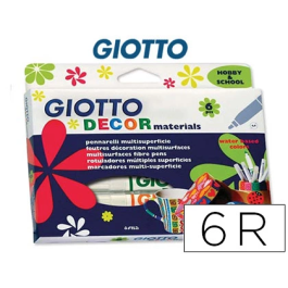 Giotto Rotuladores Decor para Cualquier Superficie, Estuche 6 Ud Precio: 4.68999993. SKU: B18NF49YT8
