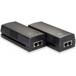 LevelOne POI-2012 Inyector PoE Fast Ethernet 15.4W con IEEE 802.3af, Plug and Play, Negro