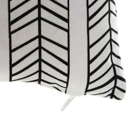 Cojin Boho DKD Home Decor Blanco Negro 43 x 43 cm