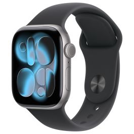 Apple Watch S11 Aluminium 42mm Gris Espacial con Correa Deportiva Negra Talla M/L Precio: 504.50000029. SKU: B132KT4P9B