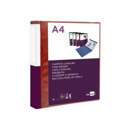 Carpeta Liderpapel Canguro 2 Anillas 25 mm Mixtas Polipropileno Din A4 Rojo Translucido Carpeta Liderpapel Canguro 2 Anillas 25 mm Mixtas Polipropileno Din A4 Rojo Translucido