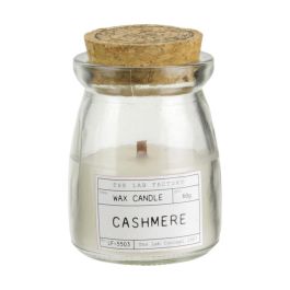 Home Deco Factory Tarro Con Vela Mecha Madera 60 G Colección Apothicaire Aroma Retro