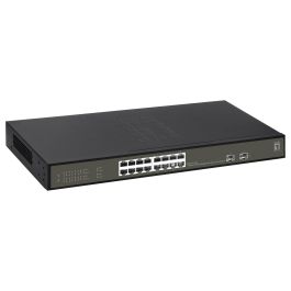 Level One GES-2118P Switch Gestionado 16 Puertos PoE+ Gigabit Ethernet Montaje en Rack 2 Puertos SFP 230W