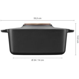 Fiskars Olla de Hierro Fundido Norden, Ovalada, 5L
