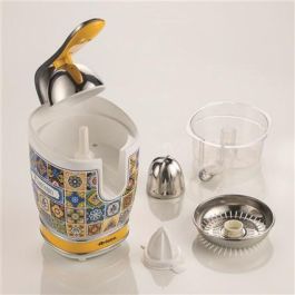 Ariete Exprimidor Positano de diseño retro, acabado en metal, con 2 conos para zumos saludables Ariete Exprimidor Positano de diseño retro, acabado en metal, con 2 conos para zumos saludables