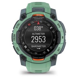 Garmin Instinct 3 Smartwatch AMOLED 1.2" (3,05 cm) 390x390 Píxeles 45mm con GPS y Pantalla Táctil Correa Silicona Verde