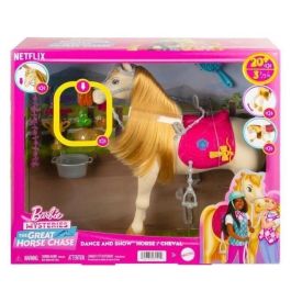 Barbie Caballo Hxj42 con Sonidos, Música y Accesorios, Juguete +3 años