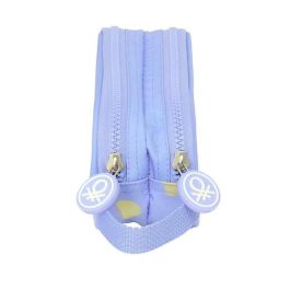 Bolso Escolar Portatodo Safta Doble Benetton Lila 80x210x60 mm Bolso Escolar Portatodo Safta Doble Benetton Lila 80x210x60 mm