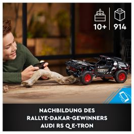 LEGO 42160 Audi RS Q e-tron Coche de Rally Teledirigido Modelo Todoterreno Dakar