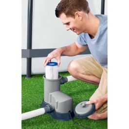 Bestway Bomba de Filtración de Cartucho Tipo III para Piscina con Caudal 5.678 m³/h y Potencia 86W