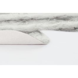 DKD Home Decor Alfombra Alpino Gris Blanco Poliéster 160 x 150 x 2 cm