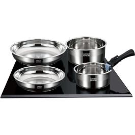 Batería de cocina de inducción - Arthur Martin - AM2238 - Acero inoxidable - 10 piezas - Mango extraíble - Todas las placas de cocina, incluida inducción Batería de cocina de inducción - Arthur Martin - AM2238 - Acero inoxidable - 10 piezas - Mango extraíble - Todas las placas de cocina, incluida inducción