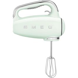 Smeg HMF01PGEU Batidora de Mano Verde - Varillas para Montar y Amasar - 9 Velocidades y Función Turbo