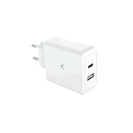 Cargador de Pared KSIX Blanco 45 W Cargador de Pared KSIX Blanco 45 W
