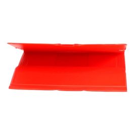 Carpeta Liderpapel Gomas Plastico Folio Solapas Color Rojo