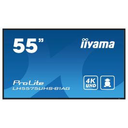 Iiyama LH5575UHS-B1AG Pantalla Señalización Digital 54.6" LCD 4K UHD 500 cd/m² Android 11 24/7 Negro