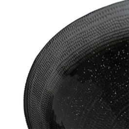 Centro de Mesa Negro Cristal 30 x 30 x 6,5 cm