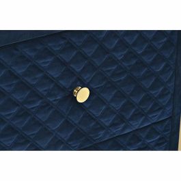 Mesita De Noche Glam DKD Home Decor Azul Dorado 35 x 74 x 60 cm