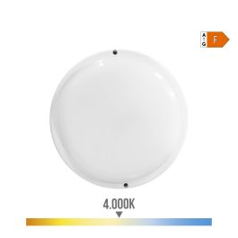Edm Aplique Led Redondo 18W 1820LM 4000K Luz Día Ø20,8x4,8cm IP44