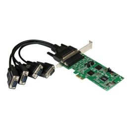 StarTech.com Tarjeta Adaptadora PCI Express 4 Puertos Serie RS232 RS422 RS485 DB9 para Conectividad Industrial