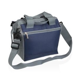 Fiambrera Isotérmica Versa 7L Gris y Azul 22x24x15 cm (2 Unidades)