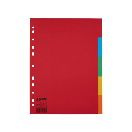 Separadores Esselte Multicolor 5 Hojas A4 (20 Unidades) Precio: 31.50000018. SKU: S8424347