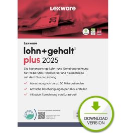 Lexware Lohn+Gehalt Plus 2025 - Licencia 1 Dispositivo 1 Año - ESD Precio: 596.50000047. SKU: B1CJ5MEL8J